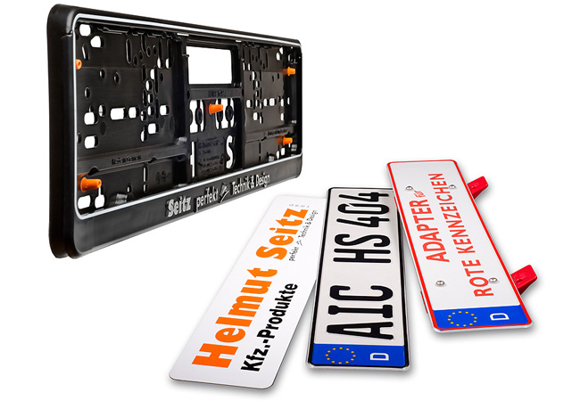 Picture license plate holder system